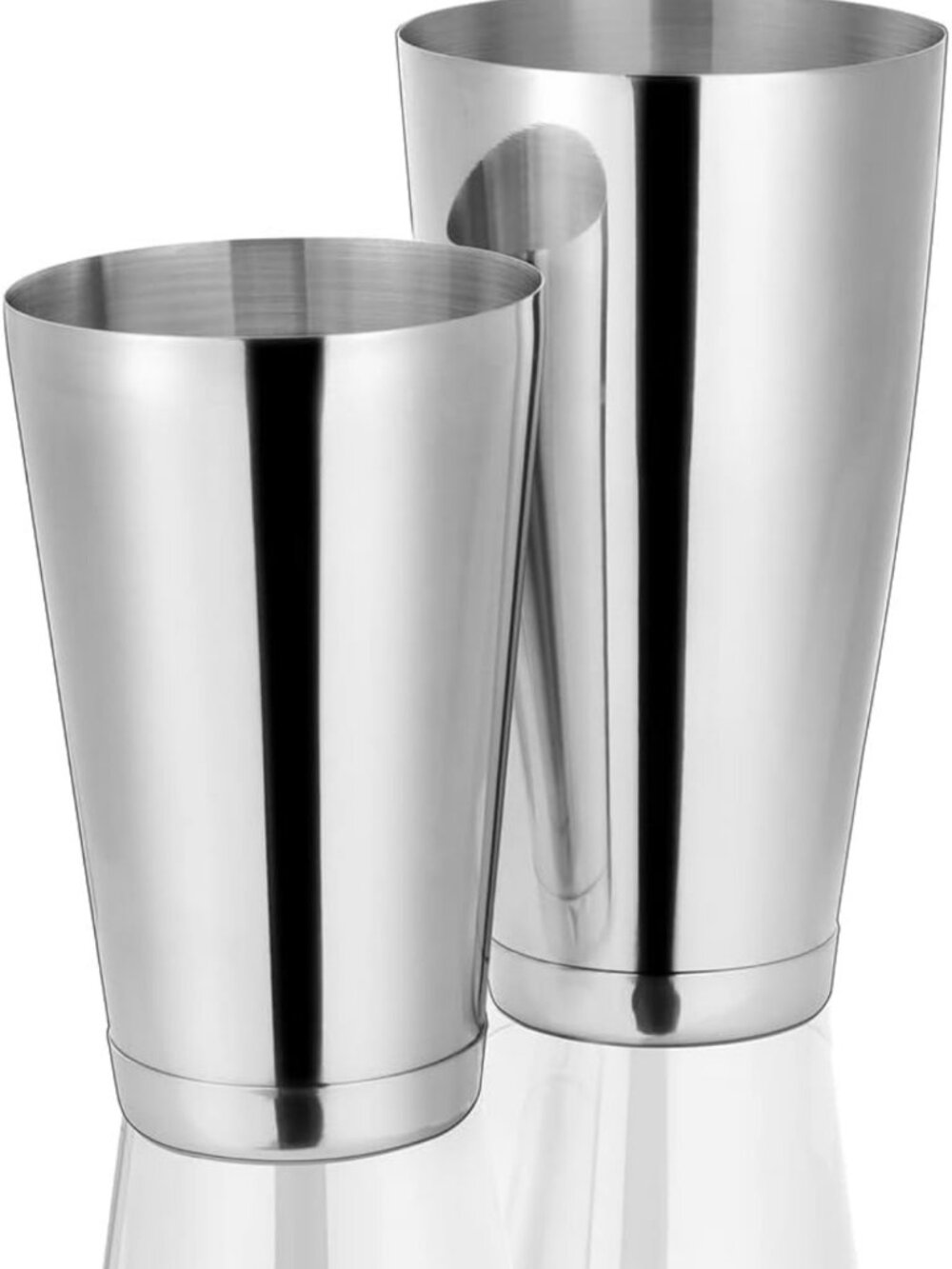 Stainless Steel Cocktail Shaker Set - Pro Bartending Boston Tins, 2-Piece Mixer